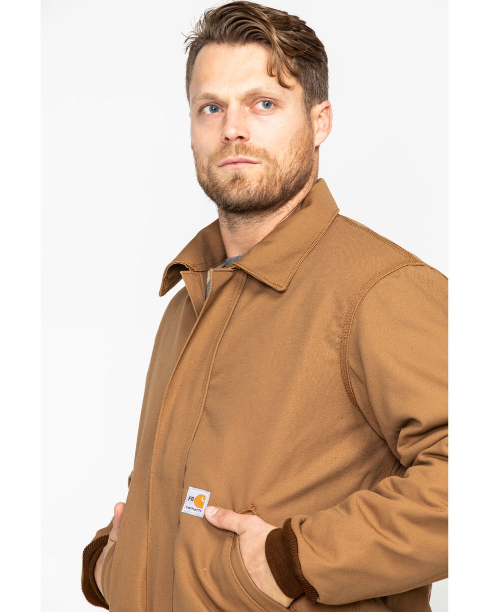 Carhartt Men/'s Big /& Tall Flame Resistant Canvas Shirt Jacket
